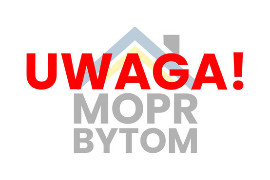 Logotyp Ośrodka z napisem UWAGA